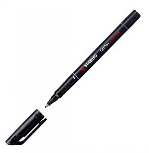 Μαρκαδόρος διαφανειών STABILO OHPen universal Black F